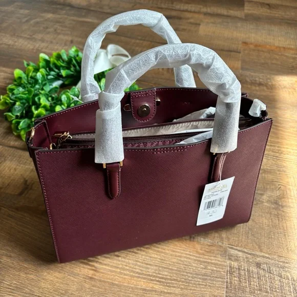 NWT Michael Kors Charlotte Medium Saffiano Leather Tote Bag - Picture 6 of 16